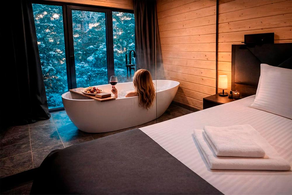 Домик в Архызе с ванной